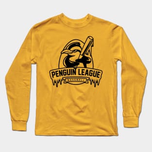 Penguin Baseball League Long Sleeve T-Shirt